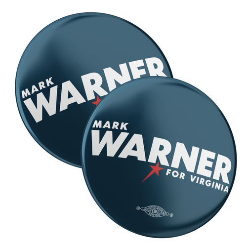 Mark Warner (2.25" Pin-Back Button -- Pack Of Two!)