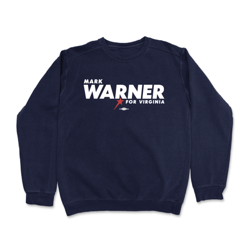 Mark Warner (Navy Crewneck Sweater)