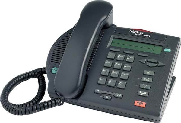 Nortel M3902 Digital Telephone - Black/Charcoal - Refurbished (NTMN32GA)