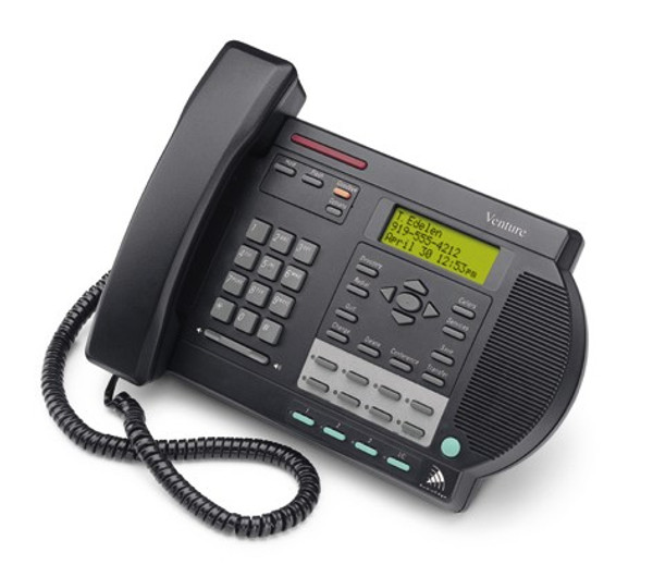 Nortel Venture 3 Line Analog Telephone - Black - Refurbished (NT2N81)