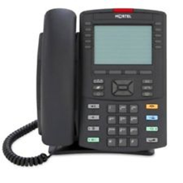 Nortel 1230 IP Desk Phone - Charcoal - Text Buttons