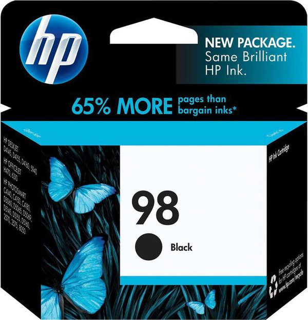 HP 98 Original Inkjet Ink Cartridge - Black Pack C9364WN#140