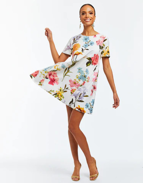 Floral/nlue Mini Dress