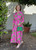 Natalie Pink Palm Dress