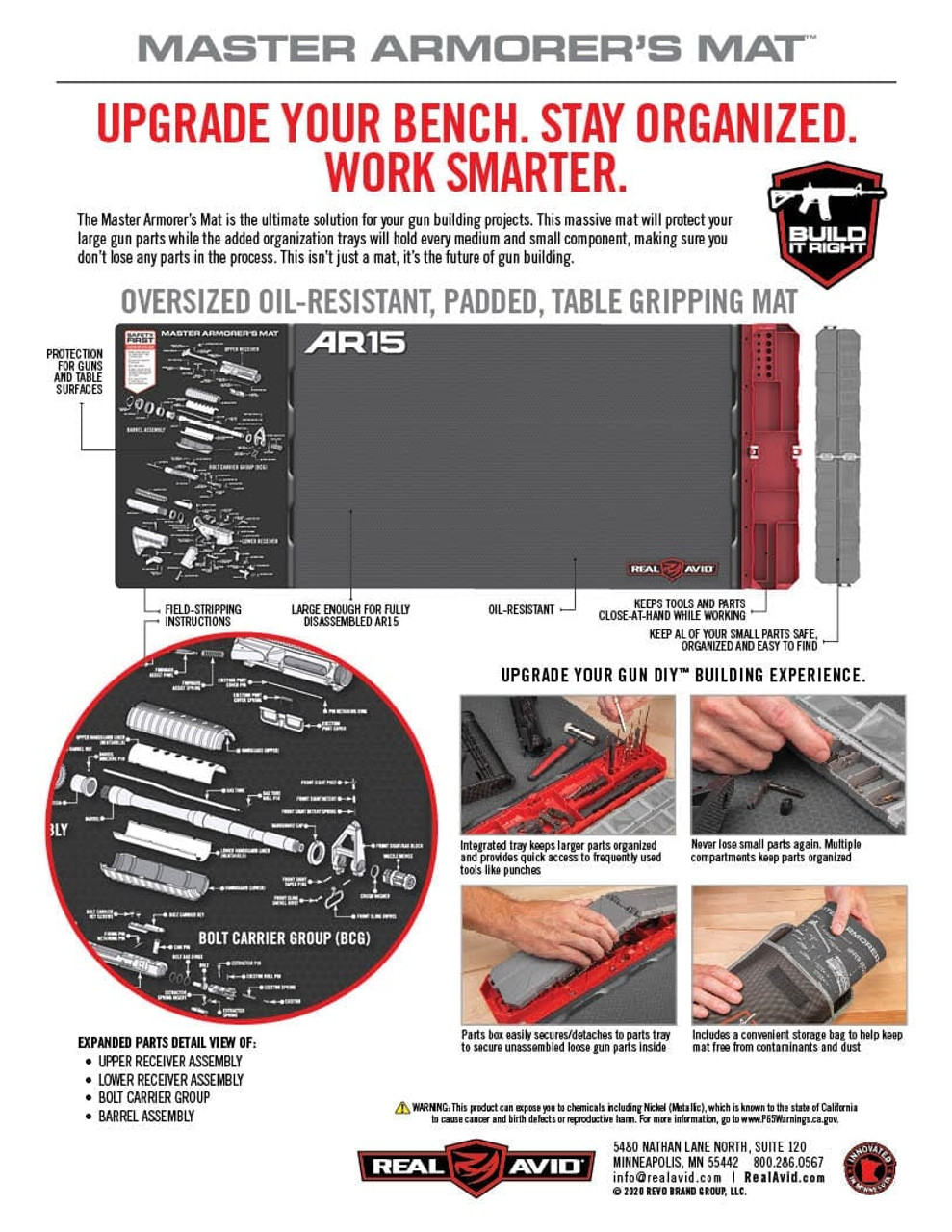 Guntec USA AR-15 Armorer's Gun Mat  4.6 Star Rating Free Shipping over $49!