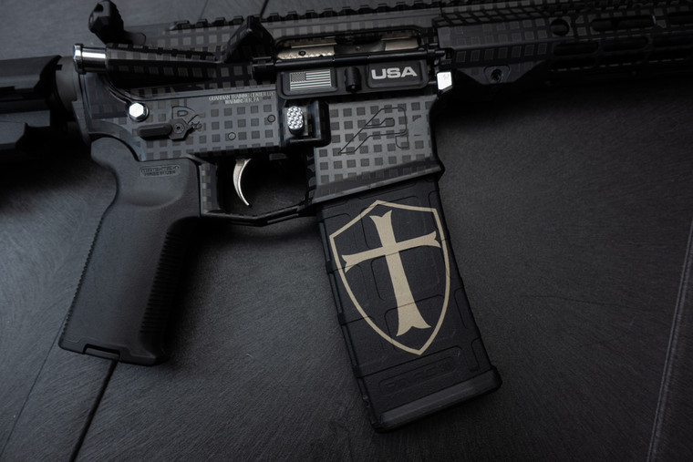 Crusader Cross Laser Engraved PMAG 30 5.56 Magazine