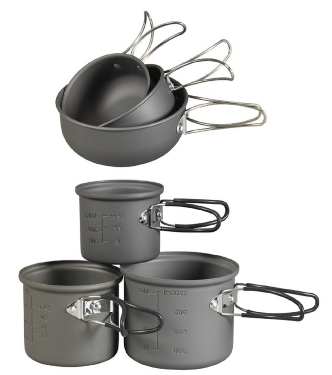 NDuR 6 Piece Essentials Cookware Mess Kit