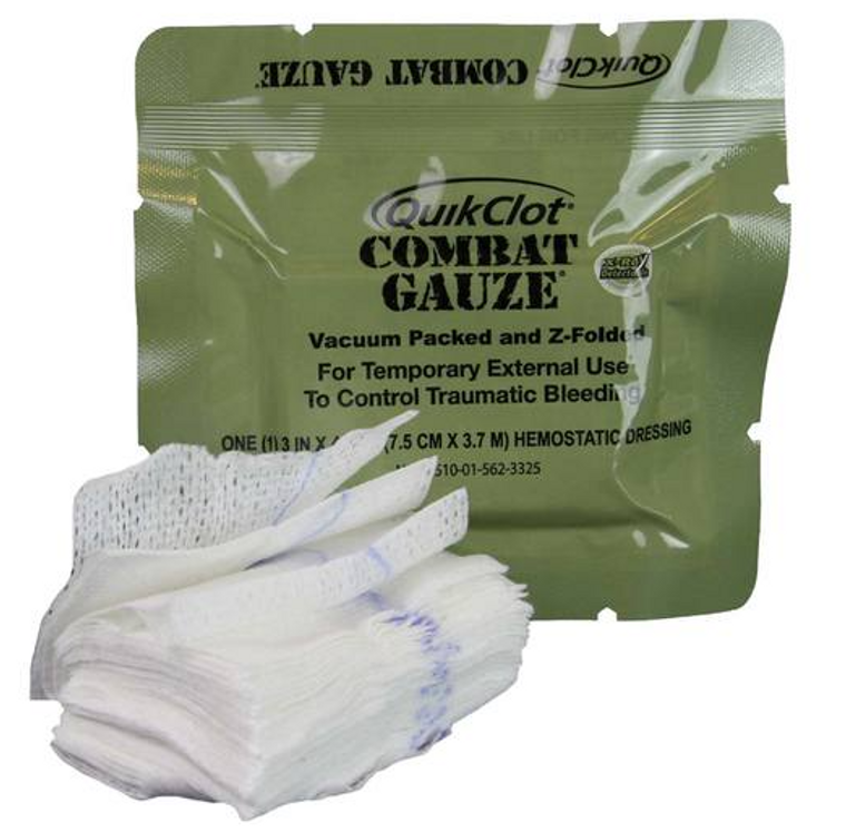 QuikClot Z-Fold Combat Gauze 3" x 4YDS