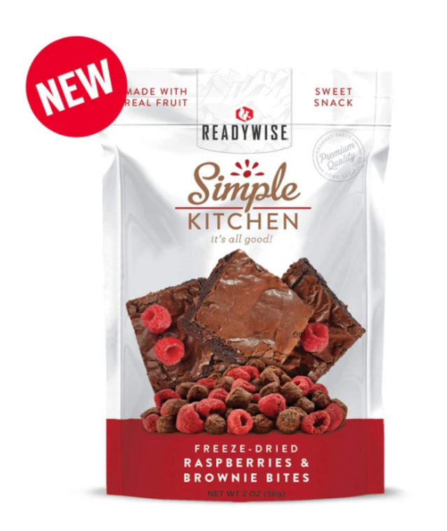 Simple Kitchen Freeze-Dried Raspberries & Brownie Bites