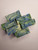 Top view of 6 bars of soap.