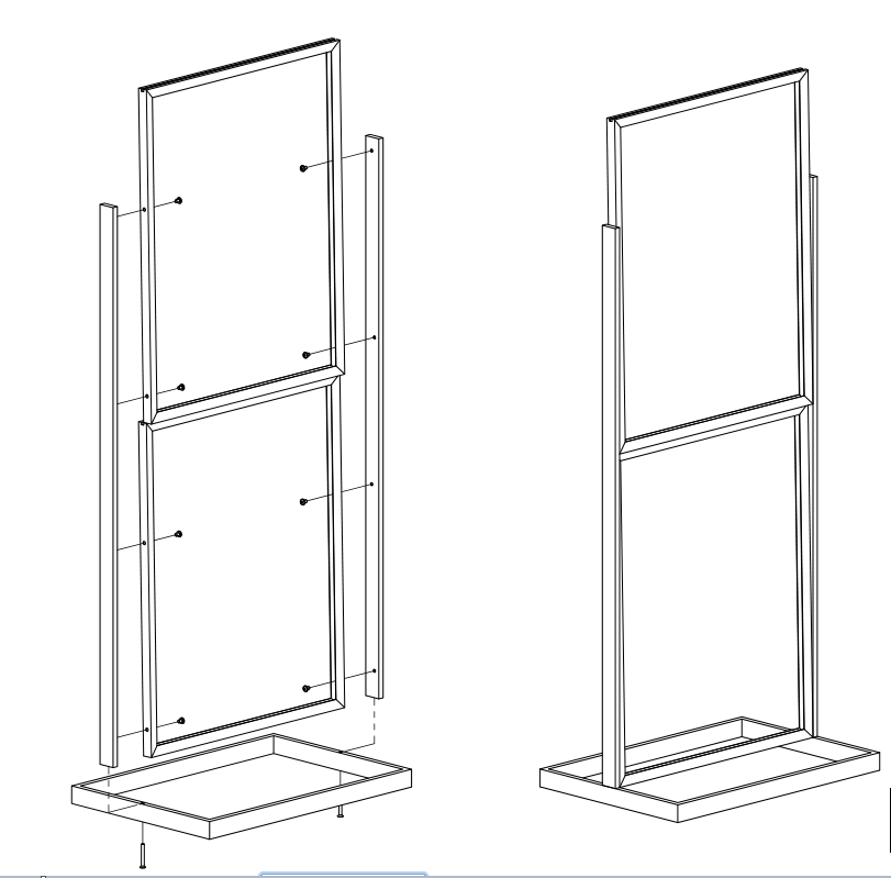2-Tier Poster Stand | 22