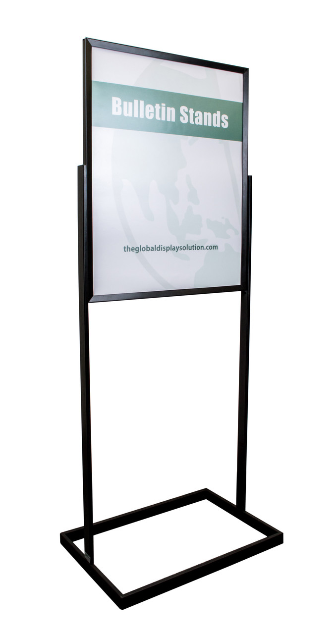 Premium Poster Stand | Heavy-duty Steel | 22W x 28H | Black