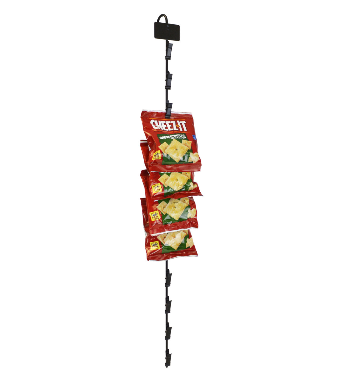 6 Metallstreifen Zum Aufhängen Von Snacks – Mit Haken, Für Regal Oder Wand, Inkl. Etikettenhalter