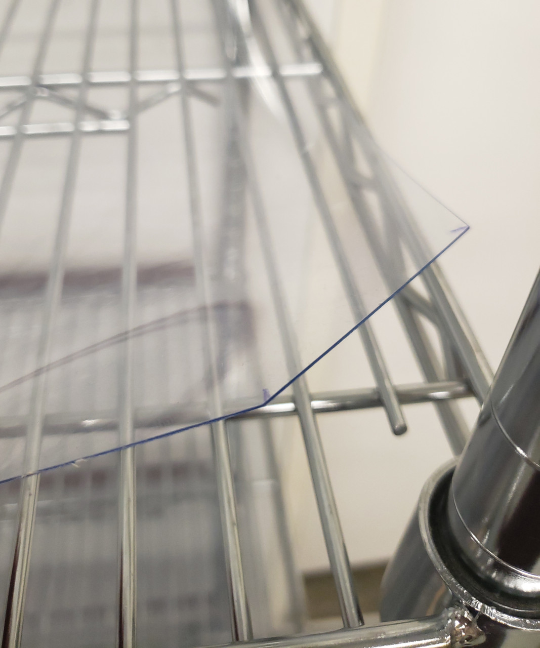 Shelf Liner for Wire Shelves 48" x 18" Clear The Global Display