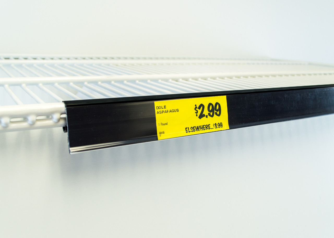 Thick Price Tag Strips For Single-Wire Cooler Shelf In Bev Coolers