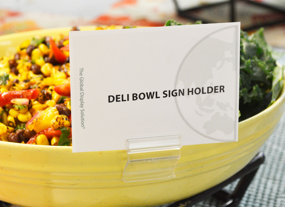 Deli Bowl Label Holder Clip | 1.25