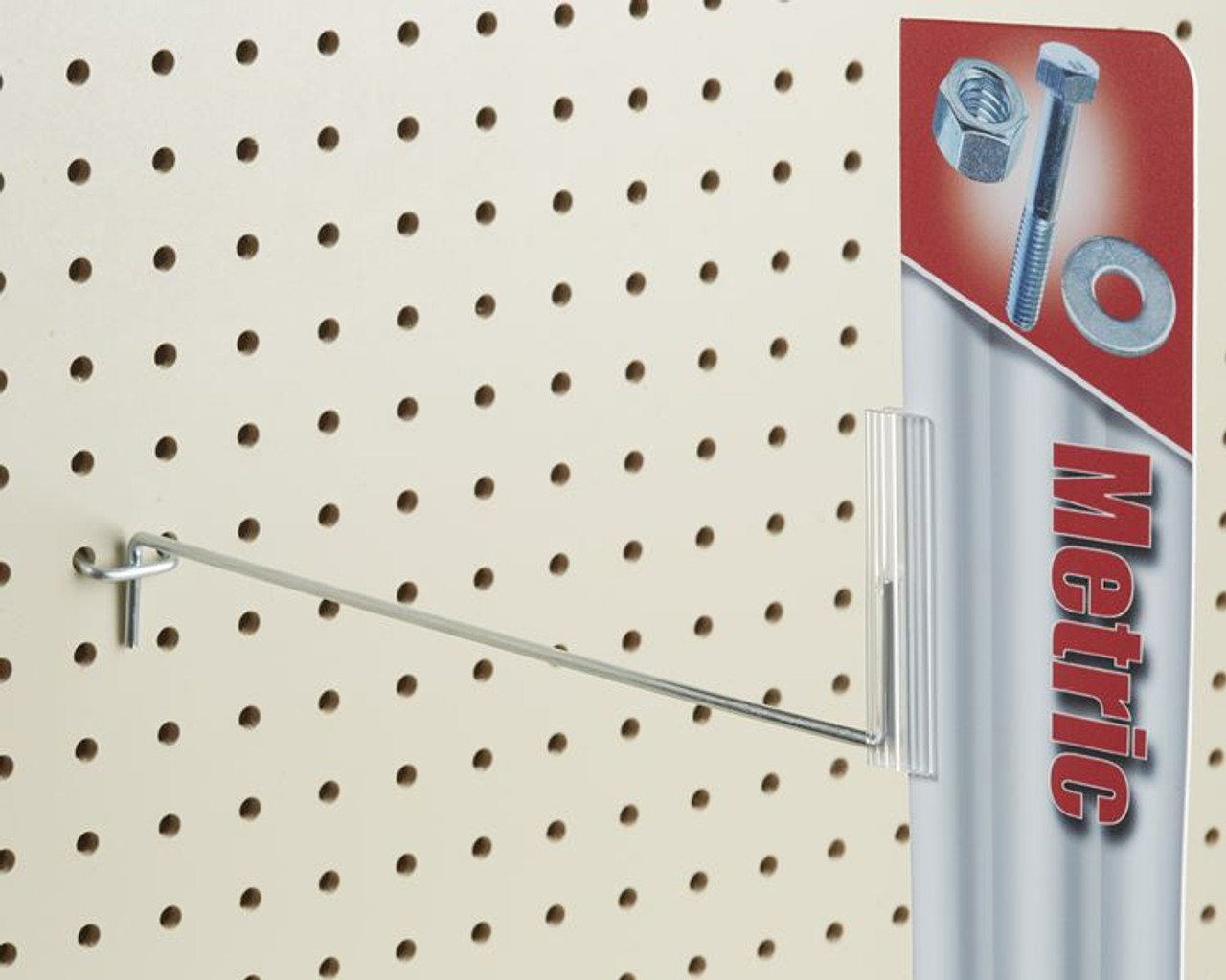 Peg Board and Slatwall Hooks - Plastic, 10 long, Retail Product  Merchandising