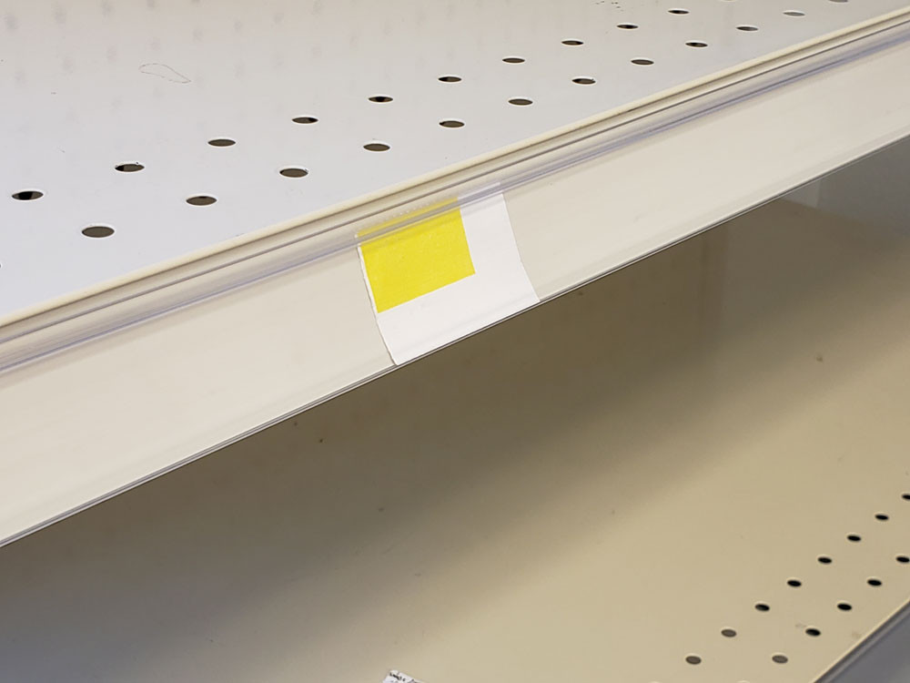 Price Tag Molding Shelf Strip Clear Protective Lens Promo Grip