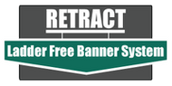 Prevent injuries at your workplace using the "Retract Ladder Free Banner System"