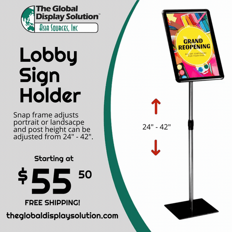 Deluxe Lobby Signs - Free Shipping!