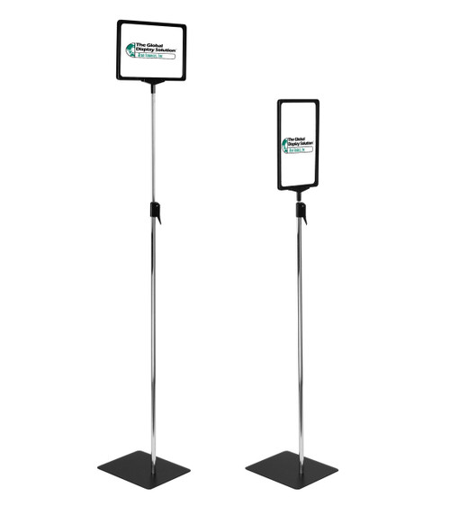 Pedestal Sign Holder | Adjustable Pole Height 36