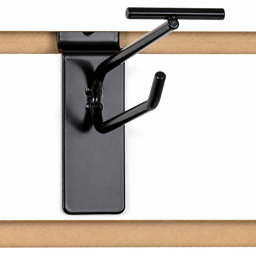 Slatwall Scanner Hook | 4", 6", 8", 10" | Black