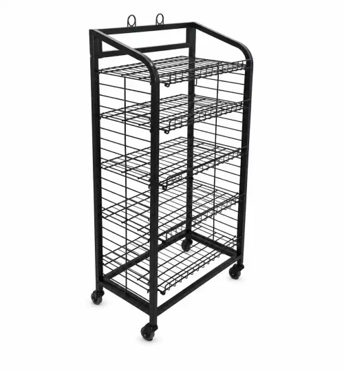 5-Shelf Bakery Display | 30"W x 57.5"H x 18"D | Black