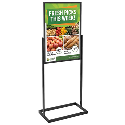 Large Poster Stand | 24"H x 36"W | Black