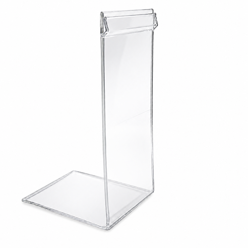 Easel Deli Card/Label Holder | Food Safe | 4.5"H x 2"W x 2.5"D | Clear