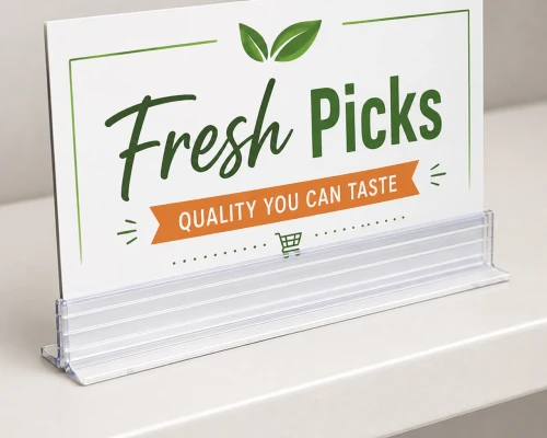 Heavy-Duty Adhesive Sign Gripper| 6" x 1"W x 7/8"H