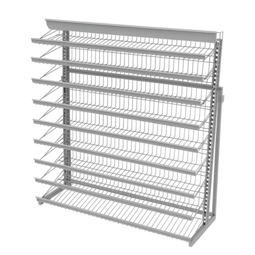 Candy Racks | Wire Retail Merchandiser | 48" | Platinum Candy Racks | Wire Retail Merchandiser | 48" | Platinum