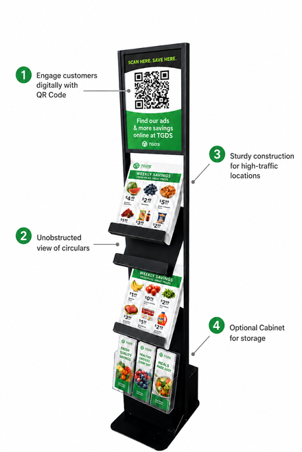 Interactive Information Display with Circular Holders