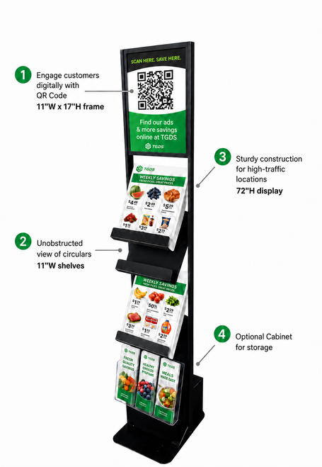 Interactive Information Display with Circular Holders