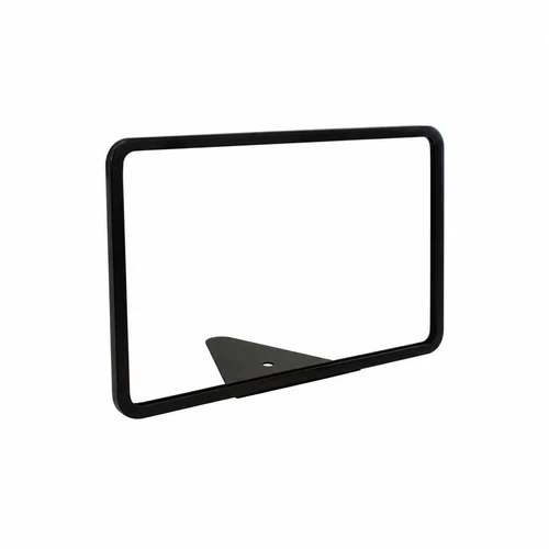 Metal Sign Holder | Wedge Base | 7"W x 5.5"H | Black