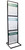 Three-Tier Poster Stand Display - Black - 22"w x 28"h