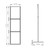 3-Tier Poster Stand Display | 22"W x 28"H Sign | Black