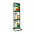3-Tier Poster Stand Display | 22"W x 28"H Sign | Black