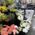 Pallet sign holder being used in floral department
