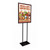 Economy Poster Stand Display |  22"W x 28"H | Black