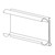 Price Tag Molding Ticket Holder | For Wire Metro Wire Shelving | Clear Protective Lens | 45"L x 1.25"H Labels | Black | FREE SHIPPING
