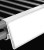 Double wire cooler Shelf - Price Tag molding - Black - 28"L - Clips onto 0.875"H Double Wire Shelves