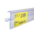 Double wire cooler Shelf - Price Tag molding - Clear - 28"L
