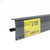 Price Tag Molding Ticket Holder | For Double Wire Cooler Shelf | Clear Protective Lens | 28"L x 1.25"H Labels | Clear/White/Black