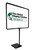 Fixed Sign Frame Metal - Black Finish - Fits 11" x 7" Sign Insert or Black Marker Board insert