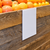 Produce/Bakery Bin Sign Holder | 1 1/4"w Saddle | 8.5"W x 11"H