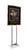 Economy Poster Stand Display - Chrome - 22"W X 28"H