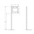 Workman Pallet Sign Holder | Adjustable Height 44-70"H | 11"W x 8.5"H Frame