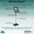 Deluxe Utility Pedestal Sign Display Stand | Heavy Steel Base with Adjustable Post Height: 24" -72"H| 8.5"W X 11"H Frame Size