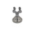 Stainless Steel Table Top Harp Clip - Label Holder - 1"h - 25/Pack