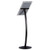 Aluminum Curved Pedestal Sign Holder & Menu Stand | 11"W x 17"H Snap Frame | Black